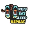 Esportes de Corrida Transfronteiriços Patch de Borracha Macia em PVC Papelaria Broche de Lembrança Acessório DIY Decoração Plana de Desenho Animado