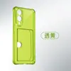Funda de teléfono transparente para Samsung S25Edge con ranura lateral para tarjeta de agujero fino A57, alta transparencia, anticaída, soporte para tarjetas integrado, funda suave