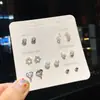 Pendientes Pequeños Chapados en Plata 925 para Estudiantes Mujeres, Sencillos y Delicados, Perfectos para Perforaciones de Oreja, Exquisitos y Lindos, Pendientes Versátiles para Usar Toda la Semana