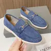 Mocasines para mujer, nueva colección primavera/otoño 2026, estilo británico, planos sin cordones con hebilla metálica, cómodos y de suela plana
