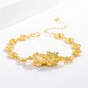 Pulsera Europea Dólar Oro Valiente Dinero Latón Chapado en Oro Pulsera Valiente Chapada en Oro Vietnam Oro Chapado Imitación Oro Joyería para Damas