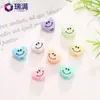 Fábrica de materiales hechos a mano DIY suministro directo corazón de agujero grande 10 mm color gelatina cadena para teléfono móvil accesorios de joyería acrílicos