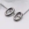 Acessórios para joias DIY de aço inoxidável anel aberto em forma de ovo anel O anel único anel de conexão oval fabricantes atacado