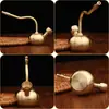 Cabaça de Latão Hisha Pot Duas Utilidades Portátil Essencial Masculino Filtro Cachimbo de Cigarro Filtro de Bocal de Cigarro
