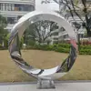 Escultura Ovalada de Huevo de Dinosaurio de Acero Inoxidable para Exteriores Cuadrada Jardín Entrada de Hotel Departamento de Ventas Adornos de Paisaje Acuático
