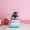 Vela de aniversário de urso por atacado Vela de bolo de festa popular coreana Embalagem individual única Vela de cozimento Spot