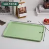 Bandeja de Paja de Trigo Estilo Nórdico Ins Bandeja Rectangular de Plástico para Uso Doméstico Taza para Empanadillas Taza de Té Plato Plato de Frutas