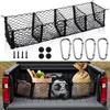 Bolsillo de red para camioneta, vehículo todoterreno, SUV, bolsillo de red para maletero, tres compartimentos, red para equipaje, tres cestas, bolsillo de red tridimensional