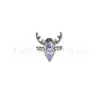 Pendientes de Titanio de Moda F136 Aleación de Titanio Cuerno Stud Zirconia Incrustada G23 Titanio Stud para Labio Stud para Hélice de Oreja Joyería para Piercing Corporal