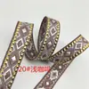 Fita de Diamante 1,2cm Fita Jacquard Quadrada de Seda Dourada Cinto de Renda Étnica Ventilador de Grupo DIY Envolvimento de Presentes Acessórios Hanfu