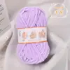 Hilo de Hilo de Hielo de Terciopelo de Nube Tejido a Mano Hilo Grueso DIY Bufanda de Tejido para Bebé Hilo para Cojín de Asiento de Muñeca Hilo para Zapatos de Ganchillo