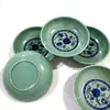 C6 plato de vinagre de porcelana azul y blanco plato pequeño plato para mojar plato para mojar 1 yuan 2 yuanes suministro al por mayor artículos pequeños