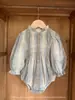 Ropa de Otoño para Bebé Jennybebe Mono Retro Floral Elegante con Volantes y Encaje Mono Triangular de Una Pieza