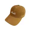 Gorra de Béisbol Marrón Estilo Coreano para Mujer, Informal de Ala Ancha Grande, Gorra Versátil Vintage de Moda para Circunferencia de Cabeza Grande, Hace que la Cara Parezca Más Pequeña