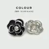 Botones de Flor de Moda Tops para Mujer Traje Botones Decorativos de Camelia Abrigo Suéter Botones Metálicos con Forma de Flor