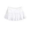 Falda plisada de encaje de cintura baja estilo retro americano, estilo ballet de verano de Spice Girl, falda tutú blanca