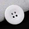 Casaco suéter botão aba larga quatro olhos colorido casaco casaco casaco botão roupa calças fivela redonda resina costurada à mão
