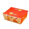 Caixa Grossa para Frango Frito à Prova de Óleo à Prova d'Água Estilo Flip-top Lanche Frango Frito Empanado Batatas Fritas Pipoca Descartável Embalagem Nº 3