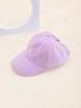 Gorra de béisbol con lazo estilo padre-hijo con media coleta, gorra dulce de pato bordada, protección solar para niños fina y transpirable