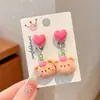 Pendientes de clip para orejas Sanrio para niños, sin agujero, sin oído, para niña, joyería Kulomi, nuevo y lindo anillo de princesa para bebé