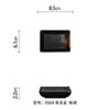Vajilla de melamina dorada de malla negra, plato de sushi rectangular de estilo japonés, plato de plástico comercial de tienda de barbacoa de porcelana de imitación de alta calidad