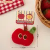 Set Original de Muñeca Manzana Kitty Lindo de Tengyi de Tres Piezas Colgante para Decoración de Mochila de Niñas y Bolsa de Almacenamiento para Auriculares