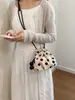 Comercio Exterior Transfronterizo Nueva Moda Lunares Cordón Bolsa de la Suerte Diseño de Nicho Bolso Cubo Bolso de Mujer Bolso de Hombro Cruzado de Moda