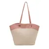 Bolsas Artesanais Femininas 2025 Novas Tendências Bolsas de Palha Verão Férias na Praia Bolsas de Ombro Bolsas Tote para o Dia a Dia
