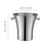 Nuevo Cubo de Champagne Elegante Cubo de Hielo de Acero Inoxidable Cubo Grande Comercial para Enfriar Vino Bar Ktv Cubo de Hielo para Vino
