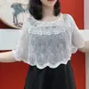 Nova Blusa Pulôver Fina de Seda Gelada Tricotada para Ar Condicionado, Xale Cheongsam, Proteção Solar de Verão, Estilo Ocidental, Renda, Versátil