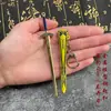 Espada de Metal Espada de Ángel Corazón de Polvo tamaño pequeño Modelo de Arma Fría Mini Espada Pequeña para Niños Colgante Llavero