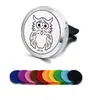 Clip de aromaterapia para coche de acero inoxidable 316L, clip para la boca de aire del coche, clip para perfume de coche, imán para perfume.