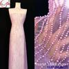 Francés Retro Ancho Completo Lentejuelas de Cuentas de Burbujas Bordado Encaje Diamante Caliente Tela Vestido Vestido Bordado de Malla Venta al por Mayor