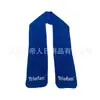Cachecol quente de fleece personalizado de fábrica para proteção externa no inverno contra o frio, aquecedor de pescoço de tecido fleece com logotipo bordado