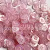 Botones de Resina para Camisa Rosas de 4 Agujeros Perlados Borde Ancho Botones para Lencería de Mujer Botones para Suéter de Bebé 11 mm
