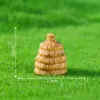 Figurillas en miniatura de la cultura Liangzhu, accesorios de decoración DIY para casitas de muñecas con tejado de paja, pequeños adornos de resina