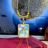 Producto Nuevo Pintado a Mano Puramente Qinghai Rechong Tara Verde Núcleo de Tarjeta 4*5