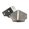 Venta al por mayor de fábrica acero inoxidable multifuncional conector de ángulo soporte de ángulo estante estante código de ángulo fijo engrosado