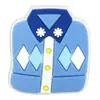 Acessórios Planos de PVC de Inverno Desenho Animado Transfronteiriços Acessórios de Cabelo Roupas Bolsas Acessórios de Joias DIY Adesivo de Cola Macia Azul