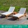 Silla de playa de madera maciza reclinable para balcón, piscina, madera de plástico, anticorrosión, silla plegable para exteriores, cama para patio, ocio al aire libre, jardín