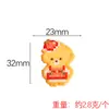 Exclusivo transfronteiriço miniatura comida resina conta bolo simulação comida brinquedo pingente pelúcia acessórios DIY materiais resina