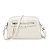 Bolsa Pequena Versátil para Mulheres 2025 Nova Bolsa Transversal Simples Couro Macio Moderno Bolsa para Celular Bolsa Casual para Mãe de Meia-Idade Tendência