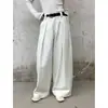 [Oferta Especial, Sem Reembolsos ou Trocas] Preço Original 180 Yuan, Jeans Largo Solto Feminino para Outono e Inverno com Cinto Escovado, 257367