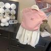 Conjunto de Verão para Meninas 2025 Novo Estilo Bebê Camiseta Calça Infantil Antimosquito Nove Pontos