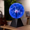 Magia Mágica 5 pulgadas Esferas Cable Blu-Ray Alimentación Ion Lámpara de Bola de Plasma Luminosa Luz de Noche Mágica de Escritorio