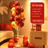 Balão Flutuante Coluna Luminosa Decoração de Aniversário Festa Casamento Mesa Flutuante Traje Cenário de Balões Layout Estrutura de Guia de Estrada