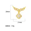 Colgante Geométrico Meizu con Circonita Microincrustada Chapado en Cobre Oro Real de 18 Quilates Accesorios de Joyería para Pulsera Collar DIY Versátil Creativo