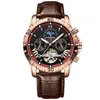 Poedagar/Beda Nuevo Reloj Mecánico Totalmente Automático Calendario Moda de Negocios Correa Reloj para Hombre Dropshipping 1410