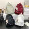 Mochilas de Nuevo Estilo de Alta Apariencia para Estudiantes Universitarios, Mochilas de Moda y Versátiles de Gran Capacidad para Niñas de Secundaria y Preparatoria, Mochilas Ligeras de Viaje