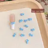 Accesorios para Uñas con Lazo de Perla 2026 Nuevo Estilo Crema Azul Macarrón Mariposa Uñas Arte Pequeños Accesorios